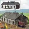 Remise a locomotives en bois veritable