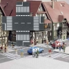 Croisement de rue en asphalte