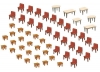 Assortiment de 7 tables et 48 chaises