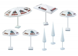 Ensemble de 8 parasols
