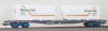 Wagon plat type Sgss charg&eacute; de 2 conteneurs