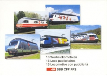 Locomotives CFF publicitaires No. 1  - SF_cp013  Pub 1