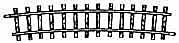 Rail courbe R=515 mm, 12&amp;deg;