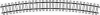 Rail courbe R=380 mm, 30&amp;deg;