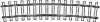 Rail courbe R=520 mm, 12&amp;deg;