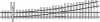 Aiguillage gauche, longueur: 268 mm, 9,5&amp;deg;