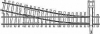 Aiguillage droite, longueur: 166 mm, 12&amp;deg;