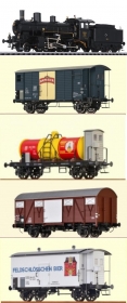 Train marchandises B 3/4 No 1364 + 4 wagons Brawa epoque III
