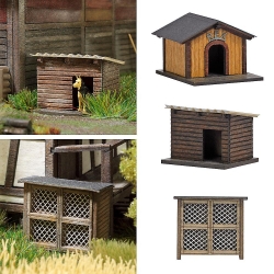 Clapier à lapins et niches à chien