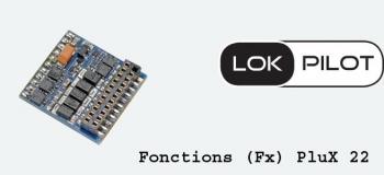 Decodeur de fonctions, fiche PluX22 selon NEM 658 - 59212