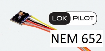 Decodeur micro, fiche 8 poles selon NEM 652 - 59820 - NEM 652