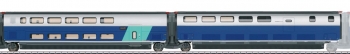 Coffret de 2 voitures, 2eme classe et voiture bar, TGV DUPLEX - 43443