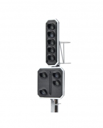 Signal principal a 5 feux + signal avancé a 4 feux