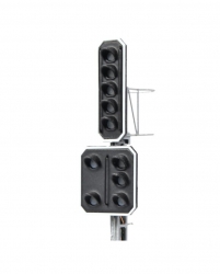Signal principal a 5 feux + signal avancé a 5 feux