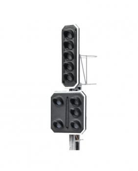 Signal principal a 5 feux + signal avancé a 5 feux - 9136.22