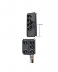 Signal principal a 6 feux + signal avancé a 5 feux