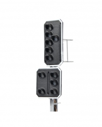 Signal principal a 6 feux + signal avancé a 5 feux
