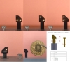Signal nain nouvelle generation, en laiton, 100% fonctionnel, 3 SMD devant, 1 SMD derriere, vendu avec boite a cable.