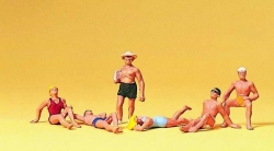 Baigneurs au soleil
