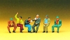 Personnages assis