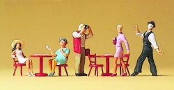 Mime à la terrasse de café