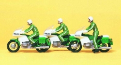 3 policiers à moto