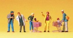 Clients au supermarché