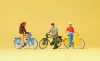 Cyclistes debouts