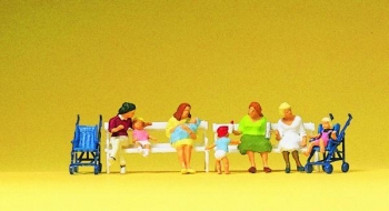 Mamans et enfants assis - 10522