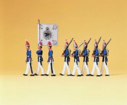Régiment prussien à pieds