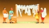 Blanchisseuses avec linge