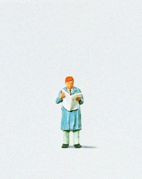 Personnage lisant le journal - 28016