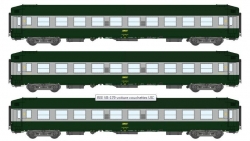 Coffret de voitures couchettes B9C9, logo encadré