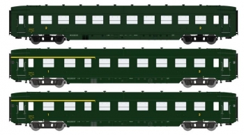 Coffret de 3 voitures DEV A0 chassis noir + toit noir - VB198