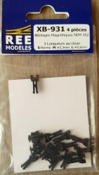 Attelages magnetiques, selon NEM 362, 4 pieces