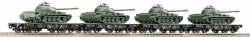 Coffret de wagon pour transport de tanks