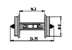 Essieux diametre 9 mm