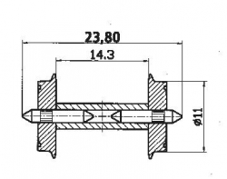 Essieux diametre 11 mm