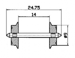 Essieux diametre 9 mm