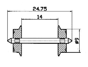 Essieux diametre 9 mm - 40195-50