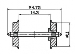 Essieux (=) diametre 11 mm