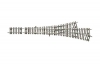 Aiguillage manuel triple 15°