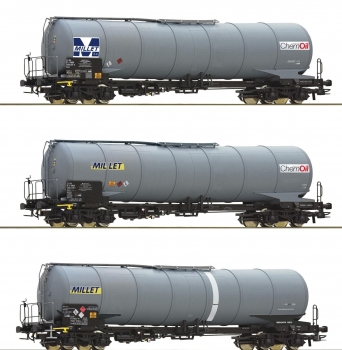 Coffret de 3 wagons citernes 