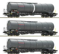 Coffret de 3 agons citerne "NACCO" type Zacns