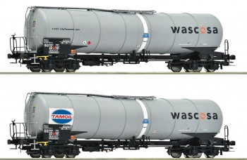 Coffret avec 2 wagons citernes type Zacns 