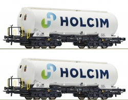 Coffret avec 2 wagons type Uacs "Holcim" epoque VI