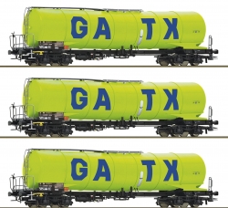 Coffret de 3 wagons citerne type Zacns