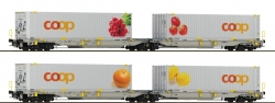 Coffret avec 2 wagons T2000 "COOP" contruction entierement nouvelle