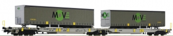 Wagon porte conteneurs double T2000 