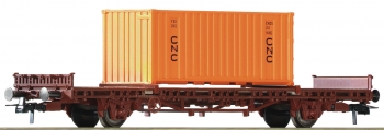 Wagon plat avec centeneur 
